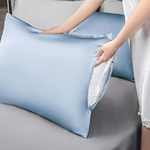 Mulberry Silk Pillowcase for Hair and Skin, Cooling Silk Pillow Case - Image 6