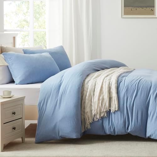 H HOUSEHOLD 100% Jersey Knit Cotton Queen Size Pillowcases Set of 2, Super Soft - Image 3