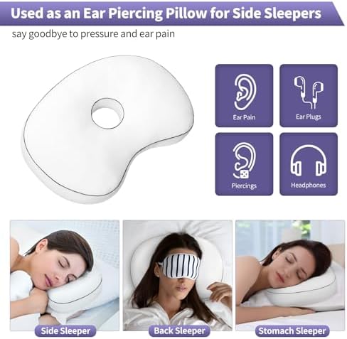 Piercing Pillow for Side Sleepers, 3.5" Hole - Image 6