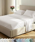 California Design Den 600 Thread Count Split King Sheets, True Ivory by CaliforniaDesignDen