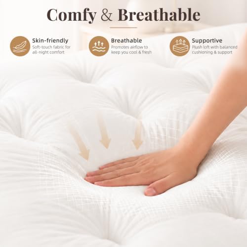4 Inch Extra Thick Mattress Topper Queen Size - Image 3