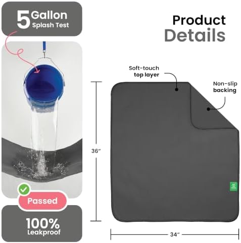 IMPROVIA® Washable Underpads, Heavy Absorbency Reusable Incontinence Pads - Image 4