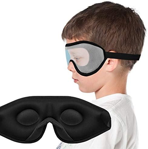 3D Sleep Mask for Kids, Light Block Sleeping Blindfold Memory Foam Contoured - Image 5