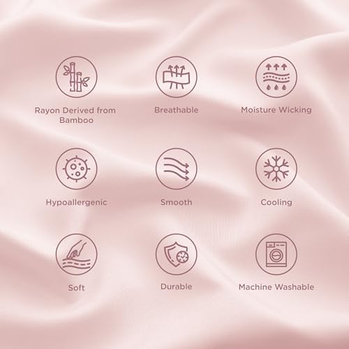 Bedsure Pillow Cases Standard Size Set of 2, 100% Rayon Derived from Bamboo - Image 6
