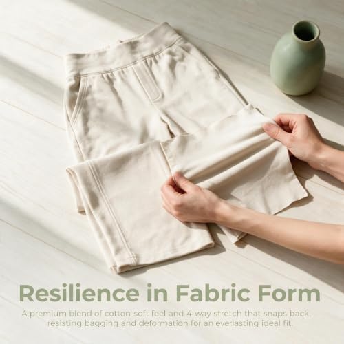 Mens Faux Fur Pants for Winter, Cream White - Image 2