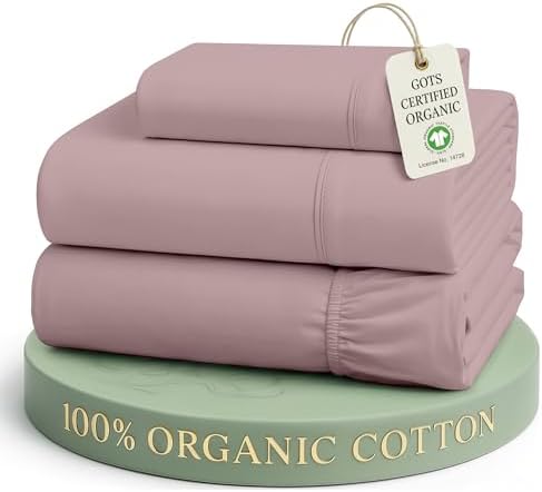 LANE LINEN Twin XL Sheets 100% Organic Cotton Soft 3pc Percale by LaneLinen