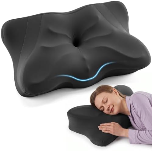 Sweetcrispy Cervical Pillow for Neck Pain Relief, Cooling Memory Foam by Sweetcrispy