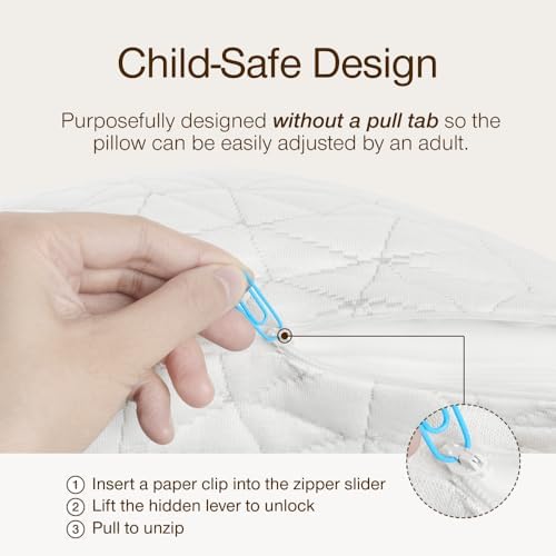 Coop Home Goods Original Toddler Adjustable Pillow, Breathable, - Image 3