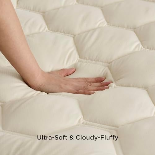 Bedsure King Mattress Pad, Mattress Topper - Image 4