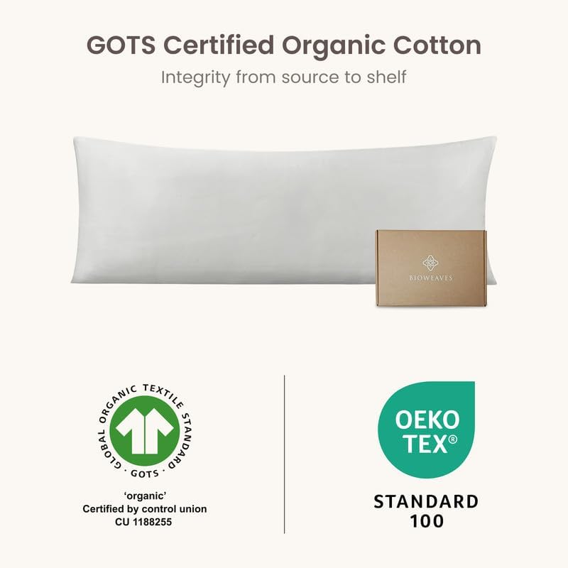 Bioweaves 100% Organic Cotton Body Pillow Cover - Image 6