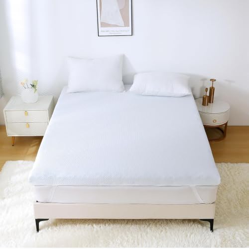 MUXHOMO 3-Inch King Mattress Topper, 7-Zone Egg Crate Memory Foam - Image 2
