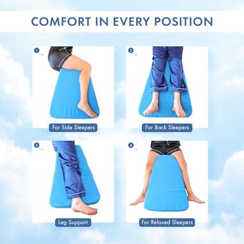 Restful Sleep – Patented Trapezoid Leg Support Cushion - Image 2