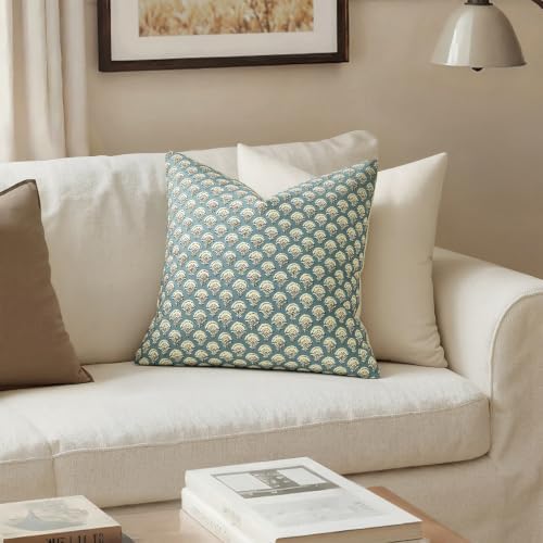 MIULEE Floral Print Decorative Pillow Covers 20x20 - Image 2