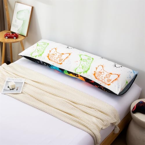 NTBED Tie Dye Gaming Body Pillow Cover Game Console Microfiber Gamer Bedding - Image 5