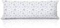 Blue and Silver Christmas Snowflake Body Pillow Cover 20x54, Winter Home Decor by Unknown