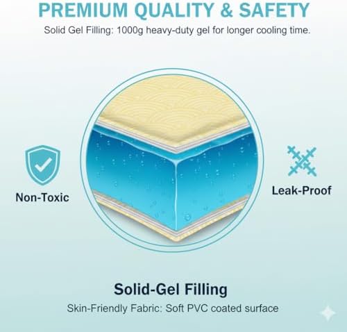 Cooling Gel Pad for Sleep, Instant Relief for Hot Flashes, Night Sweats - Image 5