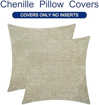 CaliTime Decorative Couch Throw Pillow Covers 18 X 18 Inches Light Taupe - Image 6