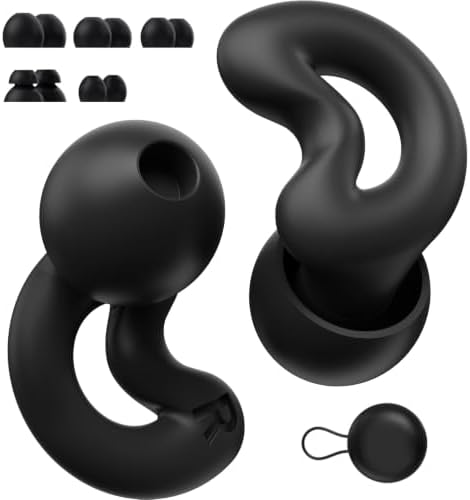 Sleep Ear Plugs for Sleeping, Noise Reduction NRR40dB, Reusable Earplugs for by RelaxcharmComfortandClarit