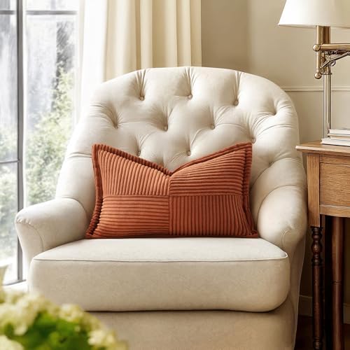 MIULEE Fall Rust Decorative Lumbar Throw Pillow Covers 12x20 Inch - Image 4