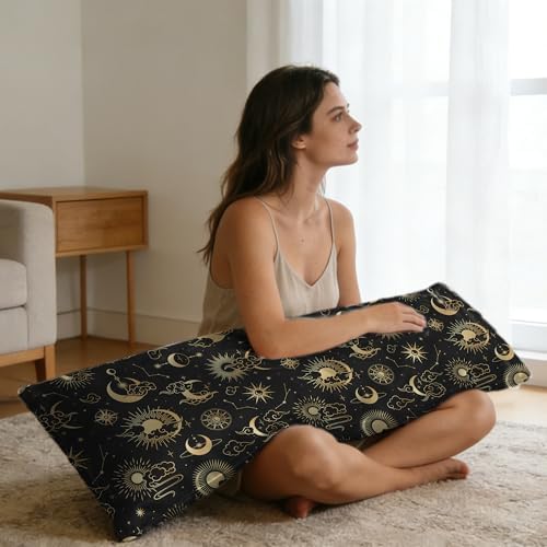 Body Pillow Cover, Moons and Stars Body Pillow - Image 6
