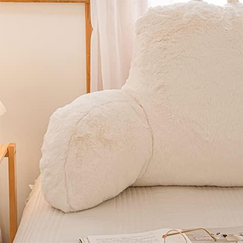 A Nice Night Faux Fur Reading Pillow Bed Wedge Large Adult Children Backrest - Image 4