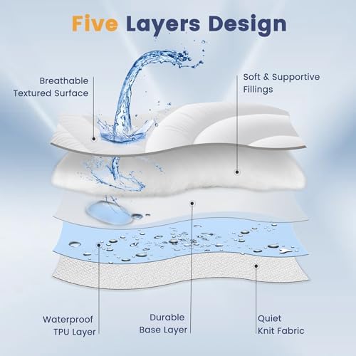 Waterproof Twin XL Mattress Pad, Noiseless Mattress Protector Twin XL - Image 5