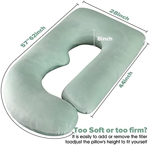 Elover U Shaped Pregnancy Pillow, Full Body Maternity Support - Image 2