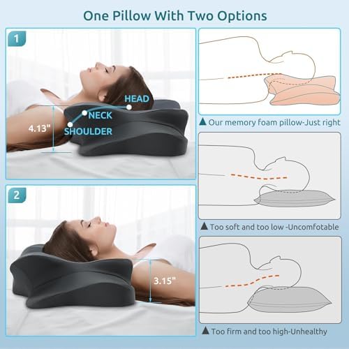DONAMA Cervical Pillow for Neck and Shoulder Pain Relief, Cooling Contour - Image 6