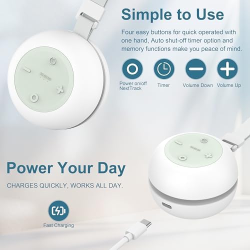 Portable Sound Machine for Baby Kids Adults, USB Rechargeable White Noise - Image 7