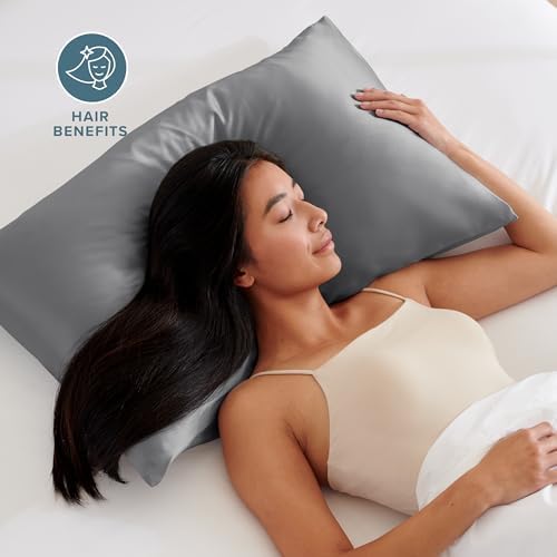 Bare Home Satin Pillowcases Zipper - Image 2