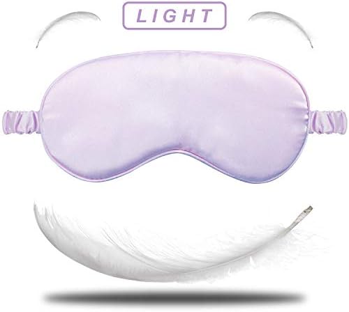 Silk Eye Mask for Sleeping Lavender Sleep Mask for Men Women, Soft Eye - Image 5
