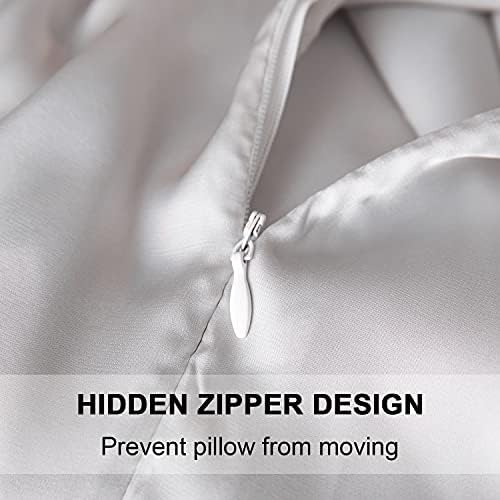 Mulberry Silk Pillowcase for Hair and Skin, Queen Size Cooling Silk Pillow Case - Image 2