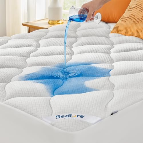BEDLORE Waterproof Twin Mattress Pad, Breathable Mattress Protector by Bedlore