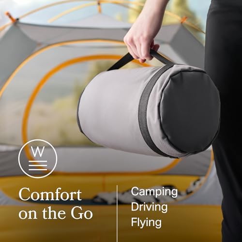 Weekender Cooling Gel Memory Foam Camping Pillow – Travel Size, Ventilated - Image 2