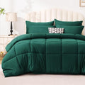 Love's cabin Plaid California King Comforter Set, Dark Green by Lovescabin
