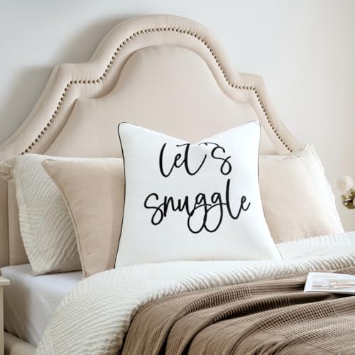 Sunkifover Let's Snuggle Decorative Throw Pillow Cover - Image 4
