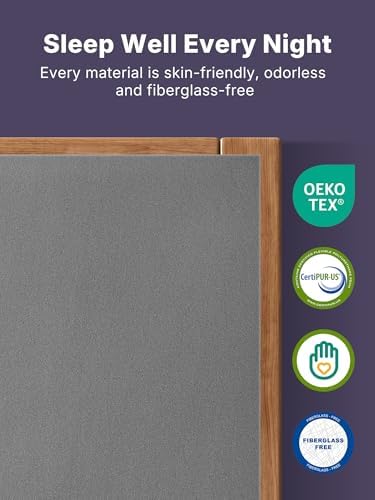 BedStory 2 Inch Queen Size Firm Mattress Topper, Bamboo Charcoal Infused - Image 2