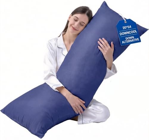 DOWNCOOL Large Body Pillow Insert- Breathable Full Body Pillow by DOWNCOOL