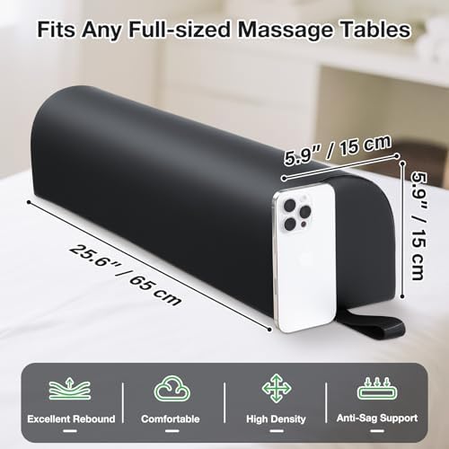 3/4 Round Massage Table Bolster Pillow - Image 2