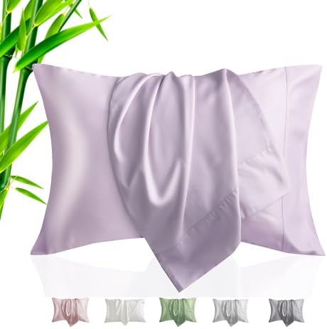 TELUS Pillow Cases Queen Size 2 Pack, Bamboo Rayon & Lyocell Pillowcase by TELUS