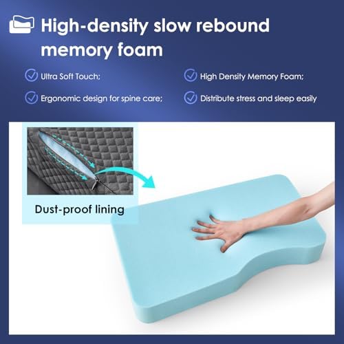 Leg Pillow for Side Sleepers, Memory Foam Knee Pillow for Side Sleeping - Image 7