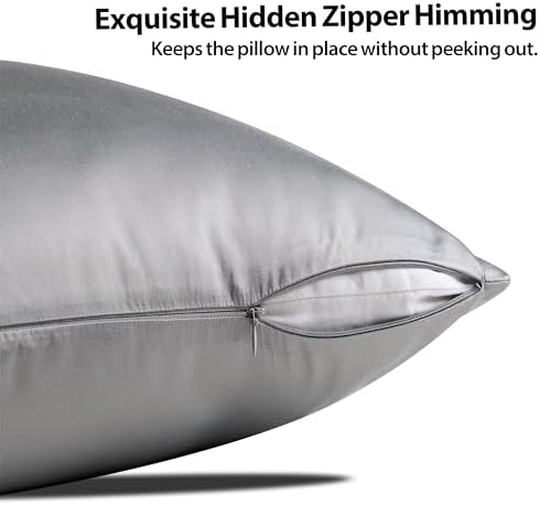 2 Pack Cooling Pillow Cases, Viscose Derived from Bamboo Pillow Protectors King - Image 3