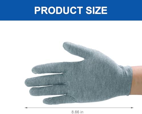 6 Pairs Cotton Gloves for Dry Hands Sleeping, Soft Sleep Gloves for Eczema - Image 2
