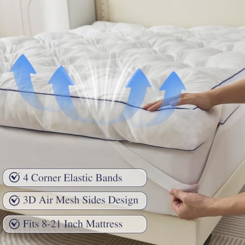 SHOUREN 5 Inch Memory Foam Mattress Topper Twin Size, Extra Thick Supportive - Image 3