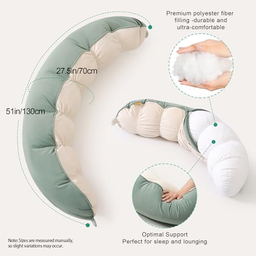 Peallow – Long Round Body Pillow - Image 3