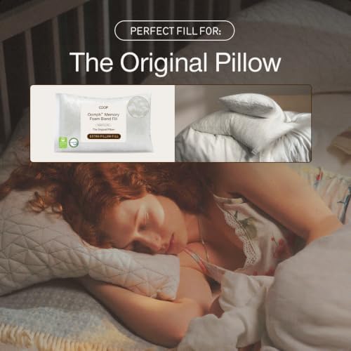 Coop Home Goods Extra Oomph Fill, Cross-Cut Memory Foam, Medium Density Pillow - Image 4