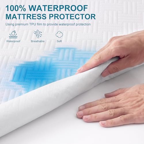Waterproof California King Size Mattress Protector - Image 2
