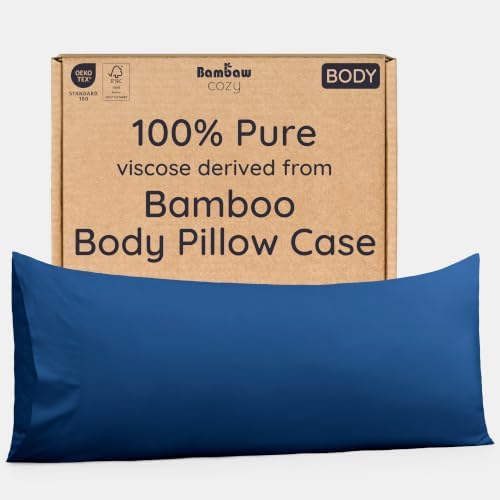 Bambaw 100% Viscose Derived from Bamboo Body Pillow Case 20x54 – Cooling by Bambaw