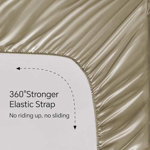 BEDELITE Satin Sheets Twin XL Size Bed Set, 3 Pieces - Image 5