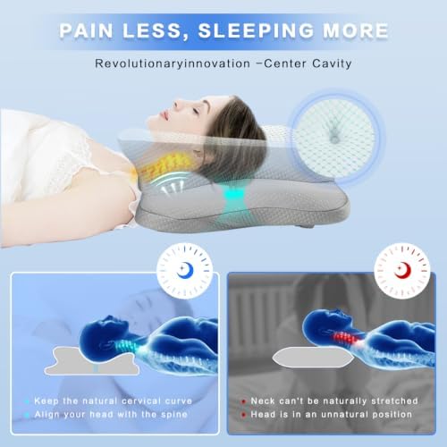 Pain Relief Cervical Pillow for Neck Support, Adjustable Ergonomic Pillow - Image 5
